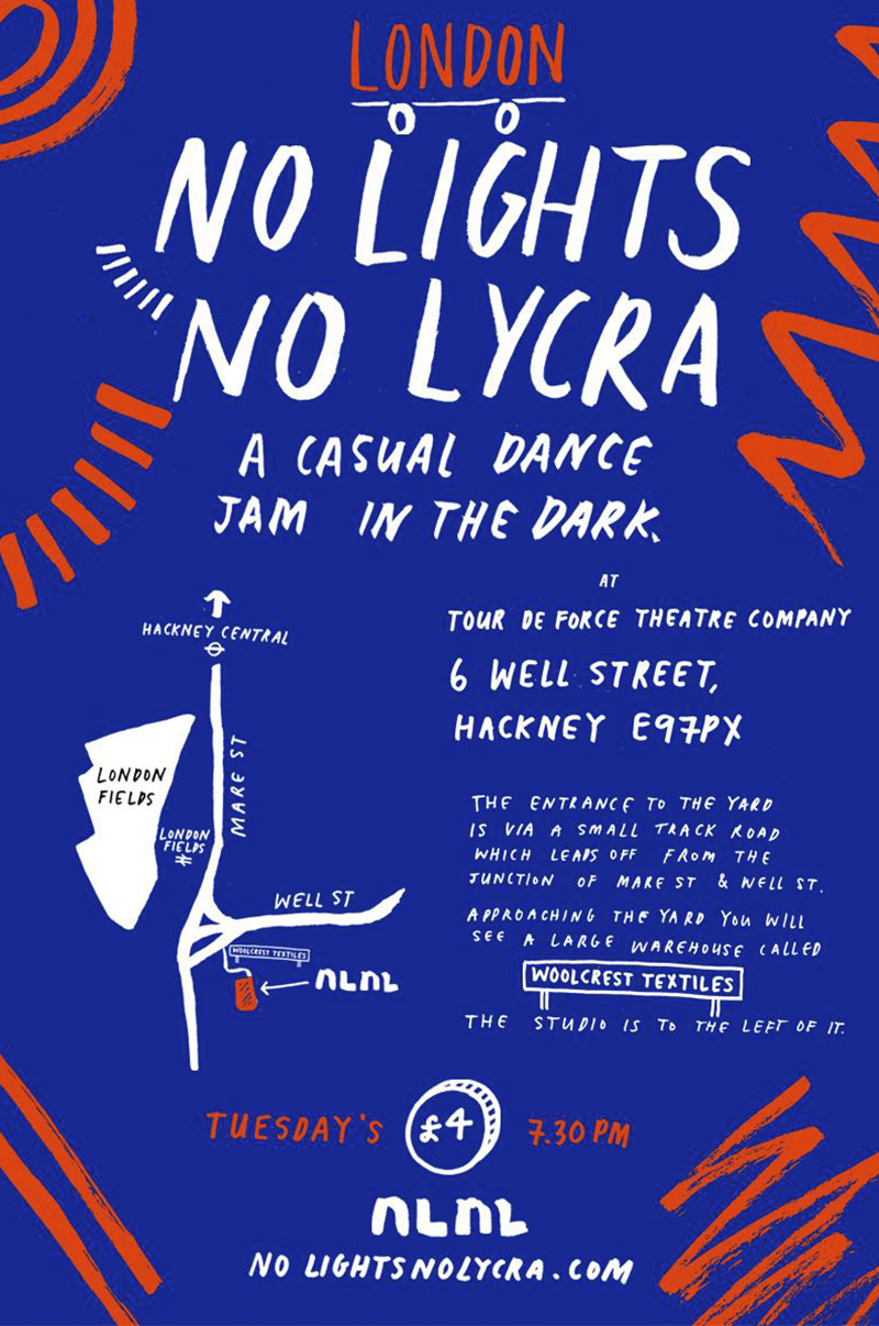 No Lights No Lycra - Flyer