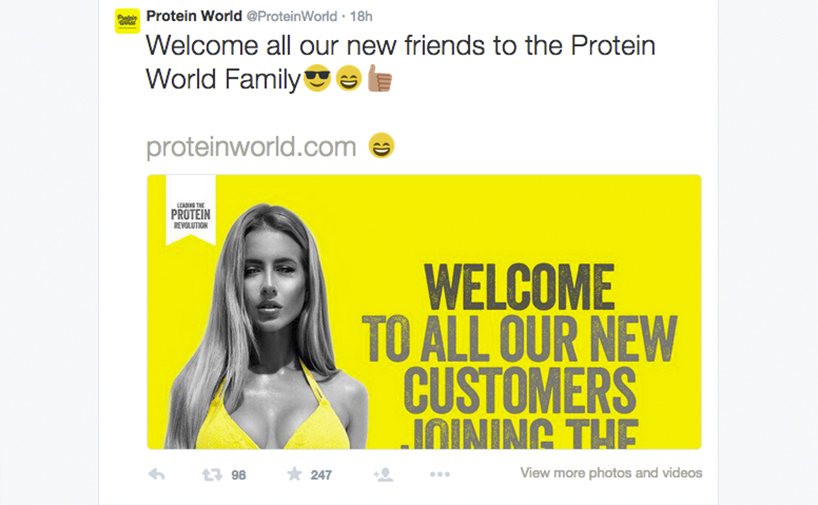 Protein World - Tweet 2