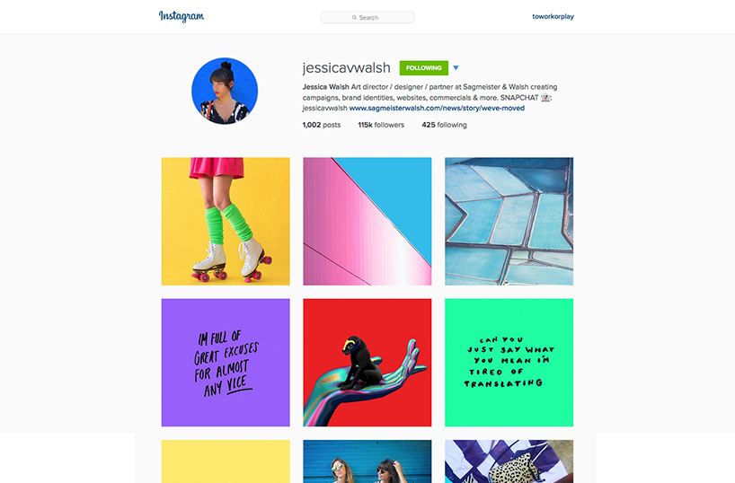 Instagram Theme_ @jessicavwalsh