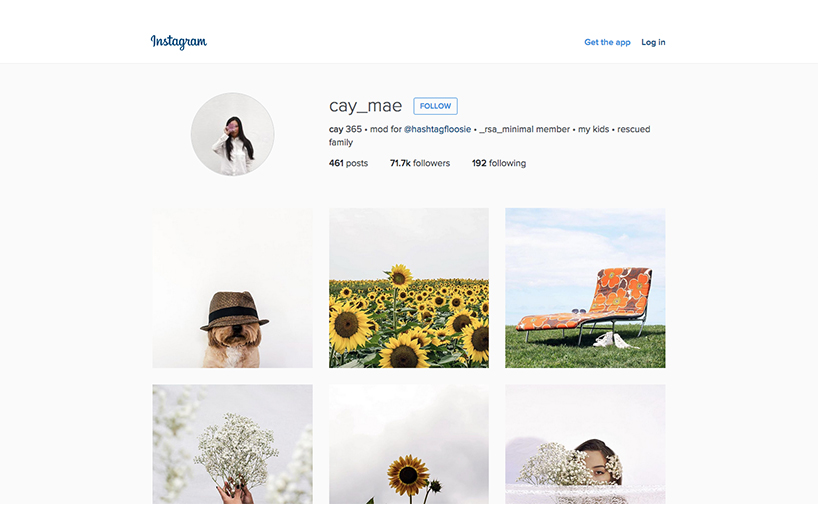 Minimalist Instagrammers - @Cay_Mae