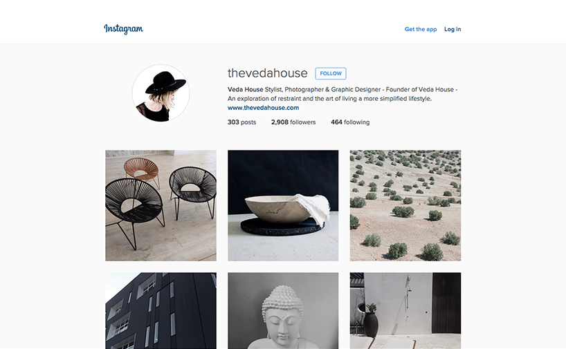 Minimalist Instagrammers - @thevedahouse