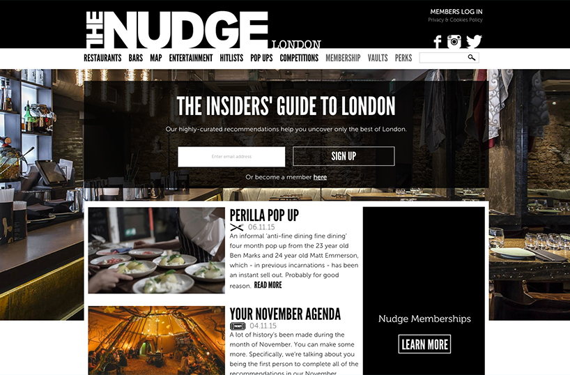 London social guides - The Nudge